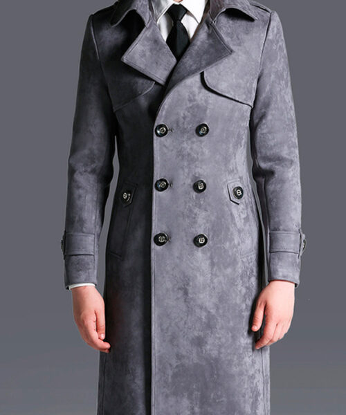 Химчистка мужского замшевого пальто от 100 см
